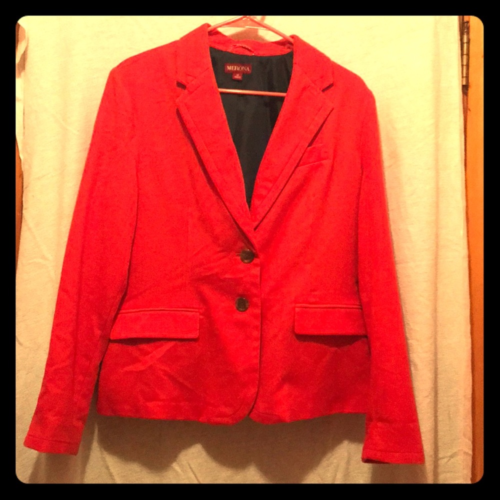 Orangish/Red Blazer